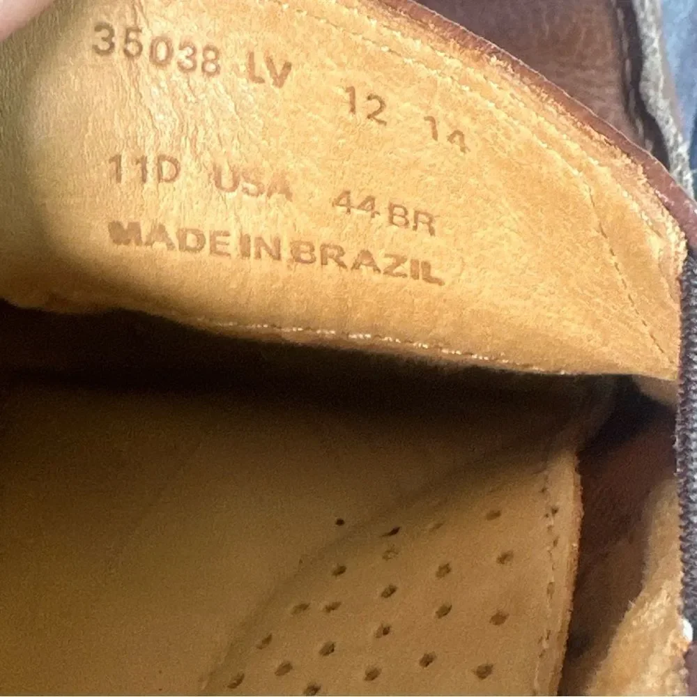Sandro Limited Leather Driving Loafer Men Sz 11 D Brown Tan‎ Designer Career
